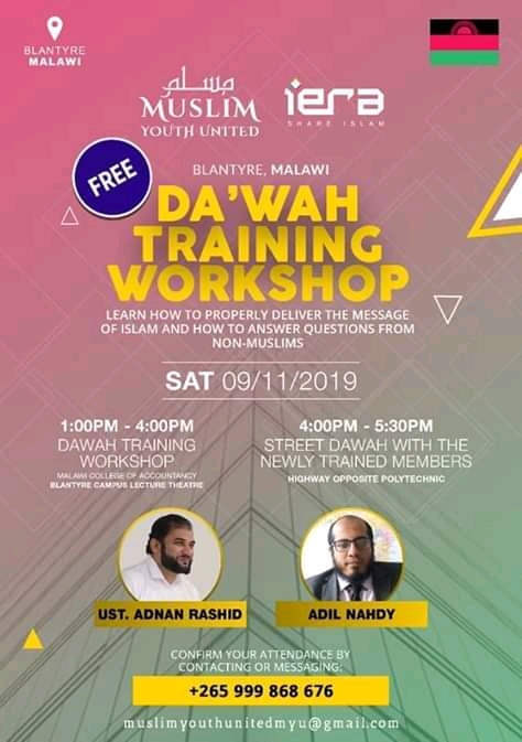 Muslim Youth United, IERA partner in Daawah