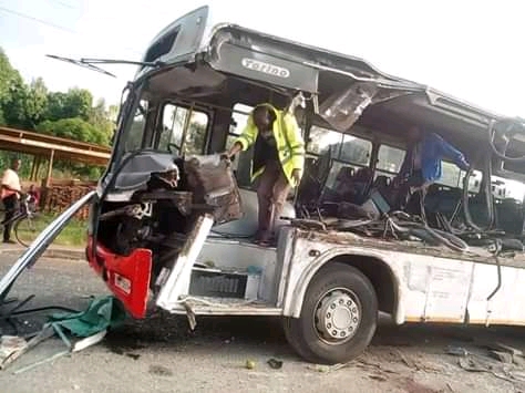 National Bus in Road Accident: No Fatalities Recorded
