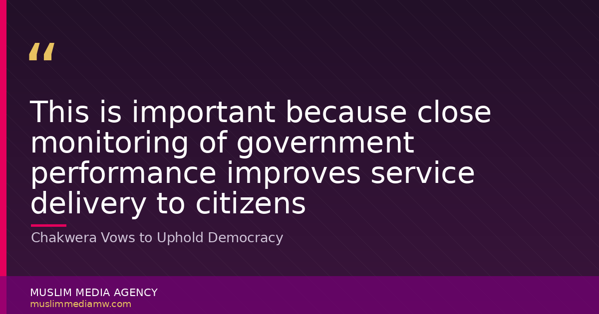Chakwera Vows to Uphold Democracy