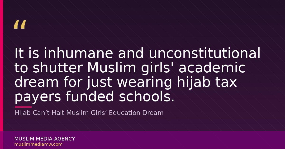 Hijab Can’t Halt Muslim Girls’ Education Dream