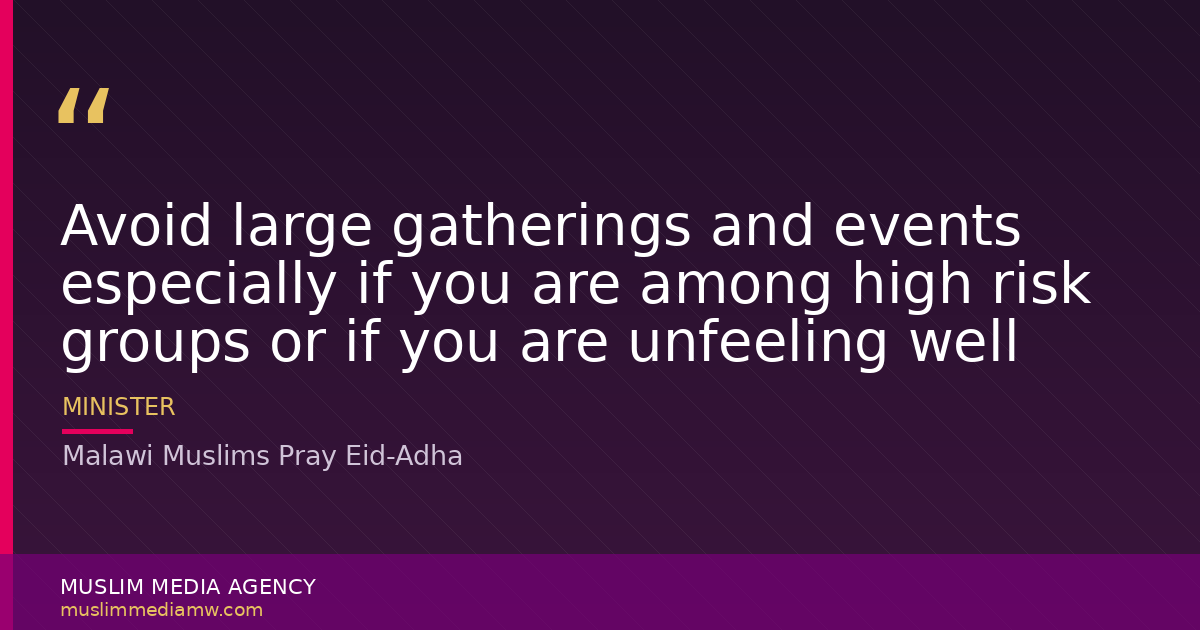 Malawi Muslims Pray Eid-Adha