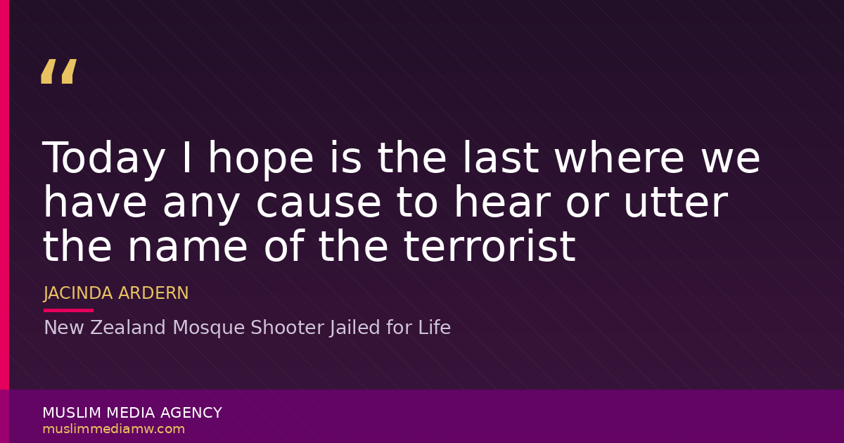 New Zealand Mosque Shooter Jailed for Life