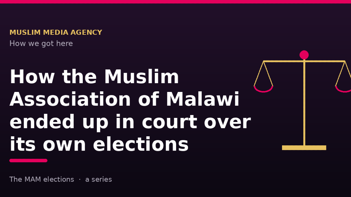 MAM Elections: The Wrong Order, a Five-million fee, And a Question Nobody Has Answered